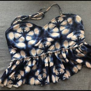 Kortni Jeane Tie Dye Peplum Top